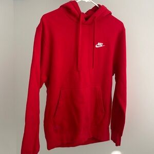 Nike Red Sportswear Pullover Hoodie